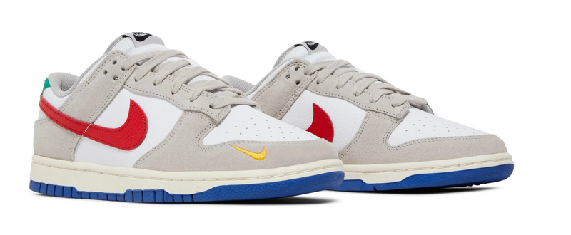 NIKE DUNK LOW LIGHT IRON ORE RED BLUE