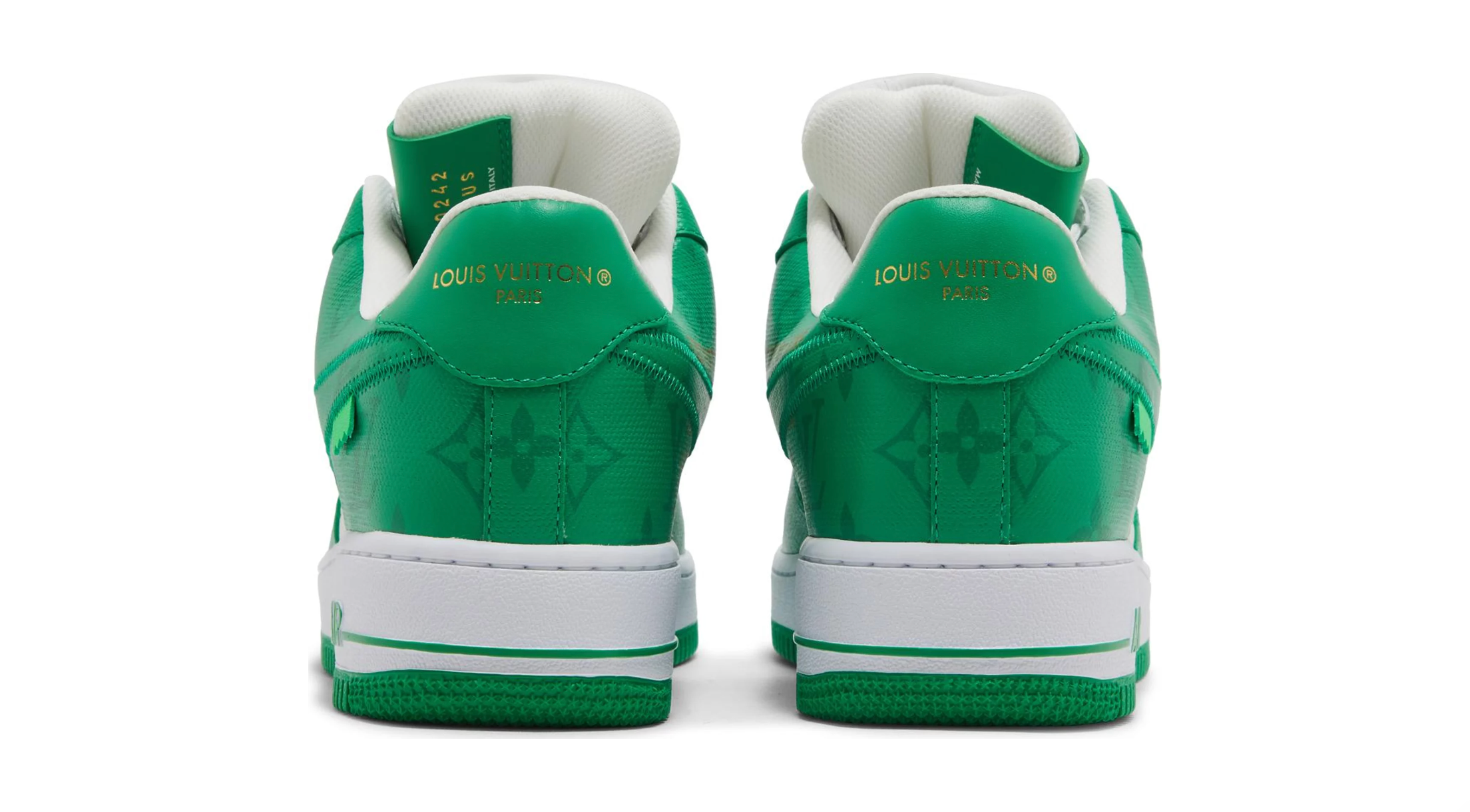 LOUIS VUITTON NIKE AIR FORCE 1 LOW WHITE GREEN