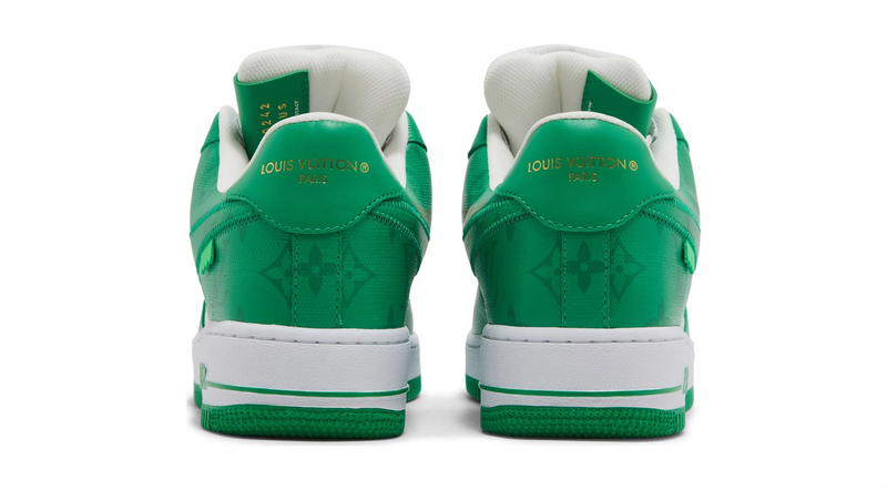 Louis Vuitton x Nike Air Force 1 Green | Size 9.5, Sneaker in Green/White