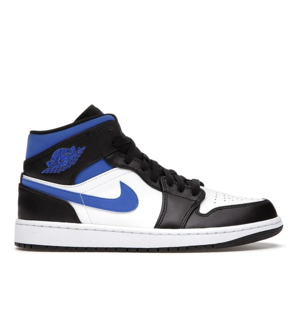 JORDAN 1 MID RACER BLUE 2.0 - nike air zoom tempo rlacemrnt next grey black orange jogging shoes