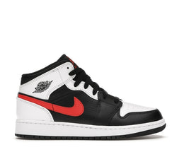 JORDAN 1 MID BLACK CHILE RED WHITE (GS) - The Edit LDN