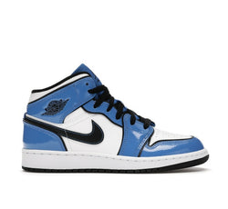JORDAN 1 MID BLUE SIGNAL (GS) - The Edit LDN