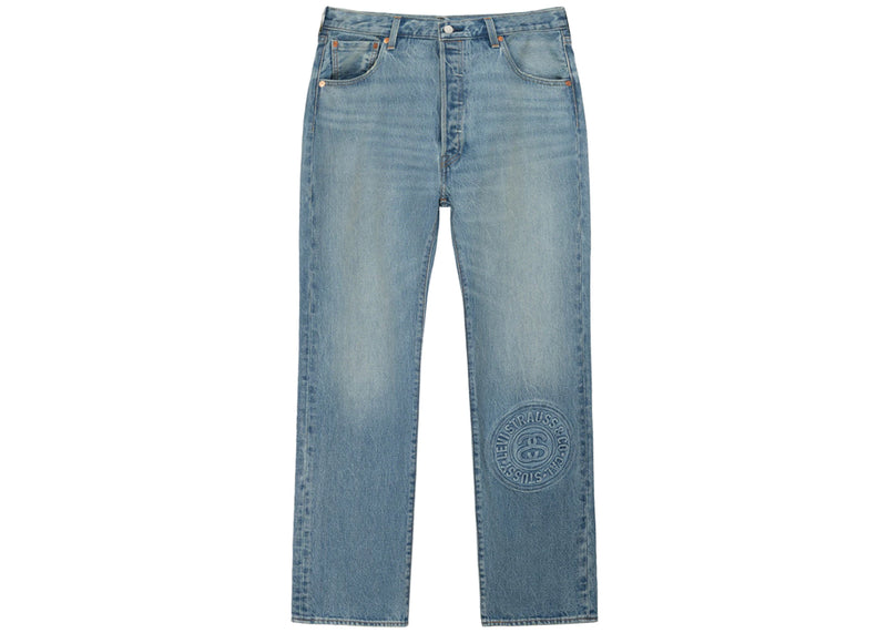 GIORGIO ARMANI tapered - STUSSY X LEVI\'S EMBOSSED 501 JEANS STUSSY RUGGED -  BLUE - leg track pants - Flip flop PEPE JEANS Beach Surfer PBS70031 Navy 595