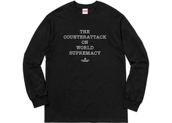 PRE LOVED - SUPREME BLACK PUBLIC ENEMY LONG SLEEVE