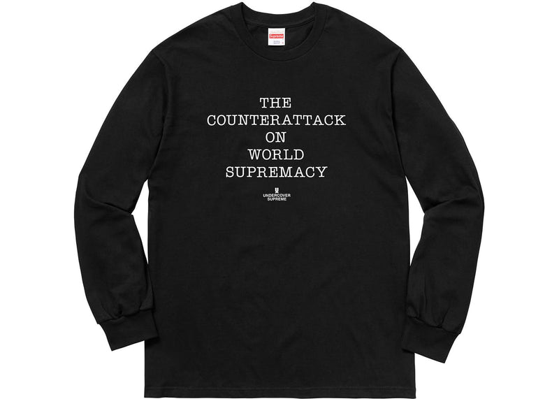 PRE LOVED - SUPREME BLACK PUBLIC ENEMY LONG SLEEVE