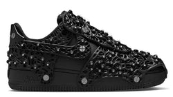 NIKE AIR FORCE 1 X SWAROVSKI LOW TRIPLE BLACK (W) - The Edit LDN