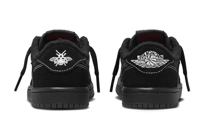 KIDS JORDAN 1 RETRO LOW OG SP TRAVIS SCOTT BLACK PHANTOM PS