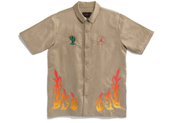 TRAVIS SCOTT CACTUS JACK X JORDAN BUTTON-DOWN TOP - The Edit Man London 