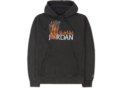 PRE LOVED - TRAVIS SCOTT MJ FLEECE HOODIE BLACK