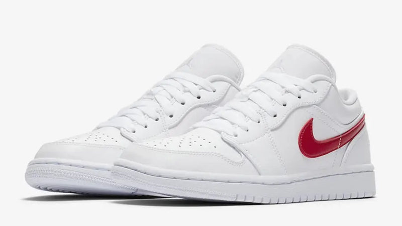 JORDAN 1 LOW WHITE UNIVERSITY RED (W) - The Edit LDN