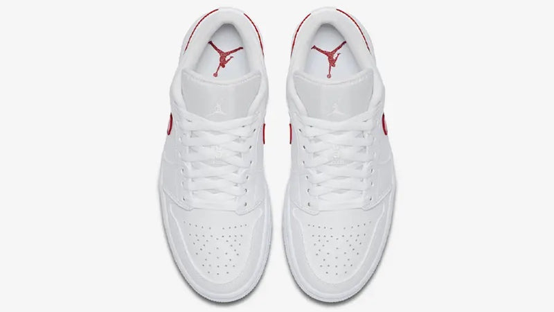 JORDAN 1 LOW WHITE UNIVERSITY RED (W) - The Edit LDN