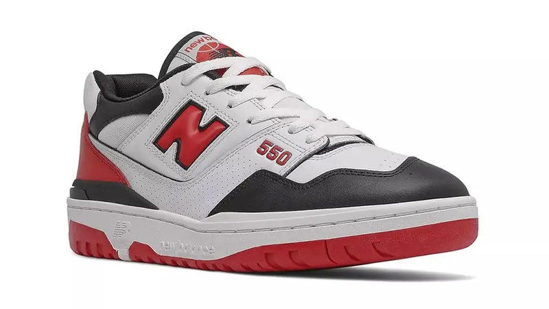 NEW BALANCE 550 WHITE RED BLACK - The Edit LDN