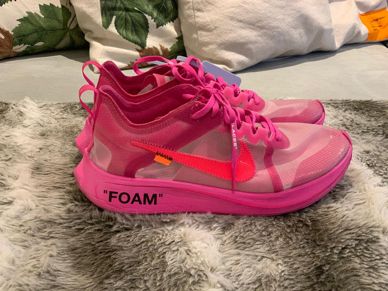 NIKE X OFF WHITE ZOOM FLY PINK - The Edit Man London Online