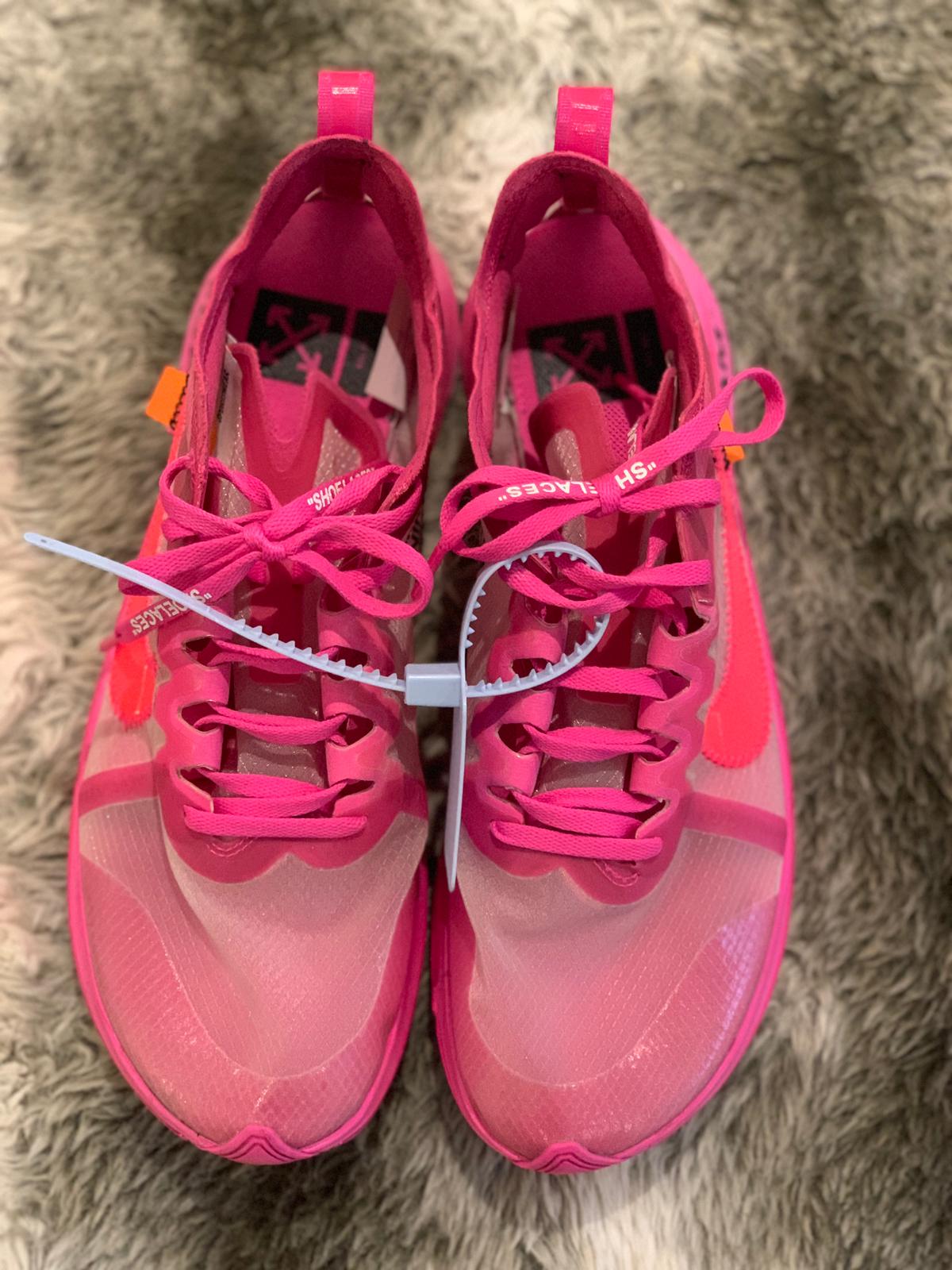 NIKE X OFF WHITE ZOOM FLY PINK - The Edit Man London Online