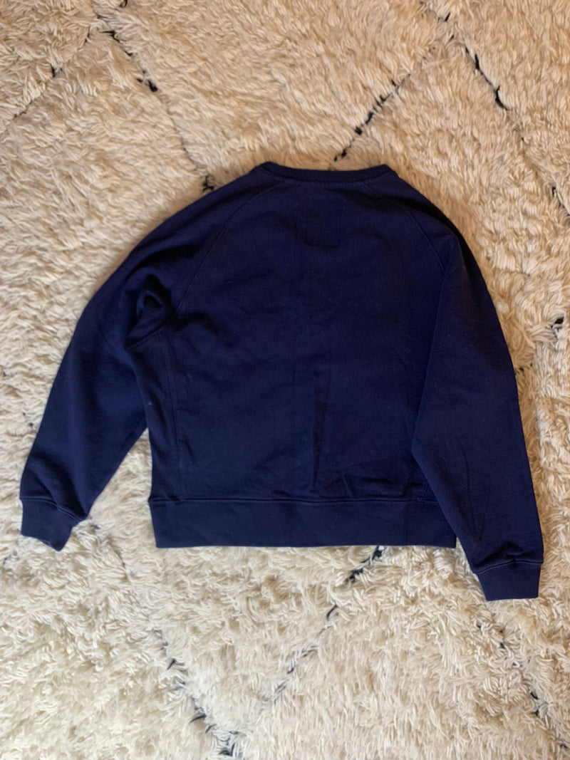 PRE LOVED - KITH CHAMPION DOUBLE LOGO CREWNECK NAVY - The Edit LDN