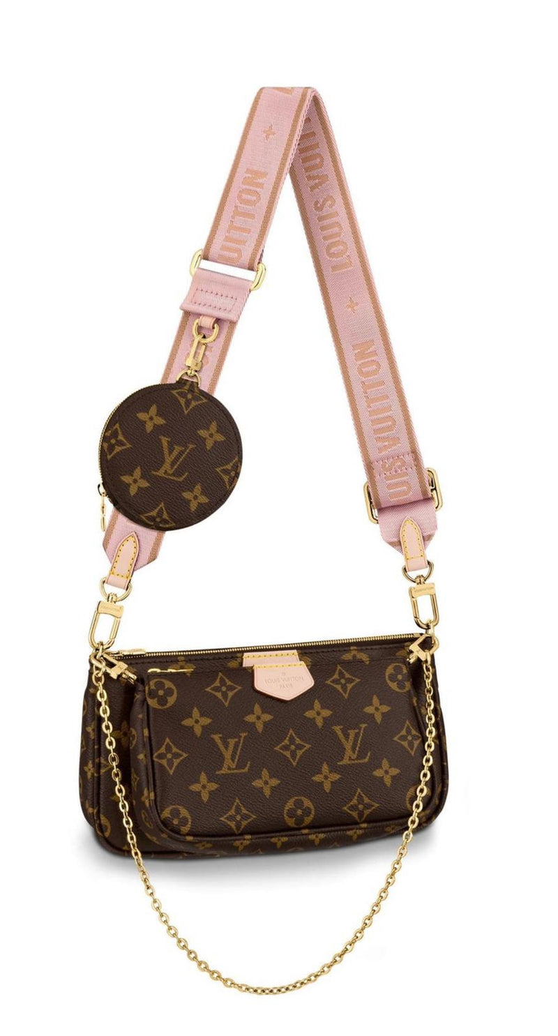Louis Vuitton, Bags, Louis Vuitton Multi Pochette Large Pochette With Lv  Leather Strap Crossbody