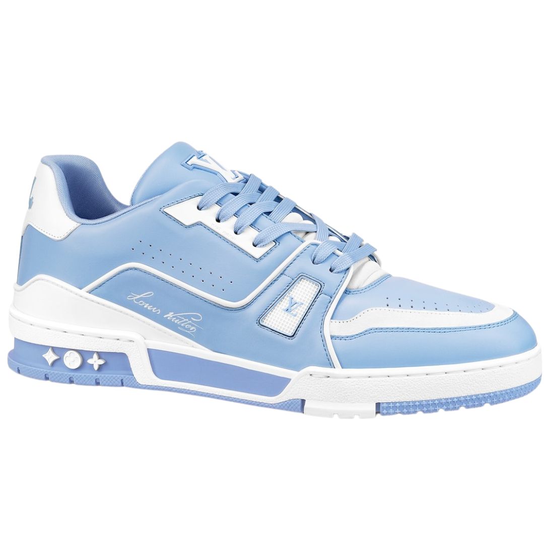 Louis Vuitton Trainer Sneakers (Blue) – Luxxe