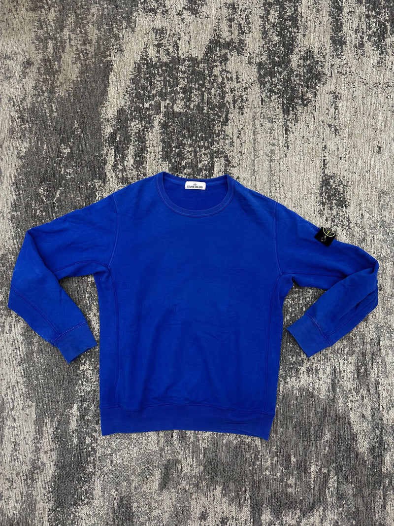 PRE LOVED- STONE ISLAND ROYAL BLUE CREWNECK