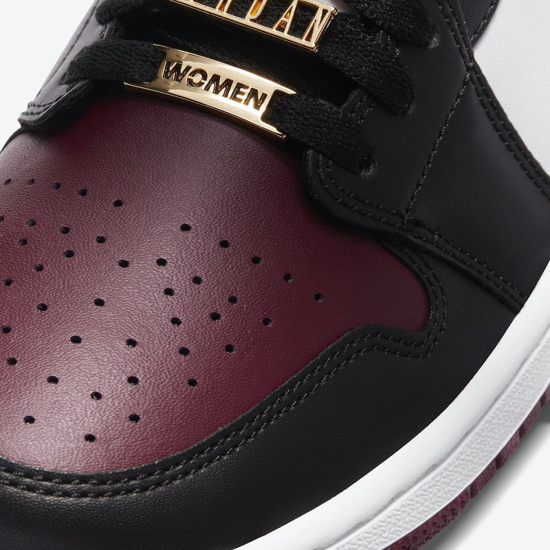 JORDAN 1 MID SE BLACK DARK BEETROOT (W) - The Edit LDN