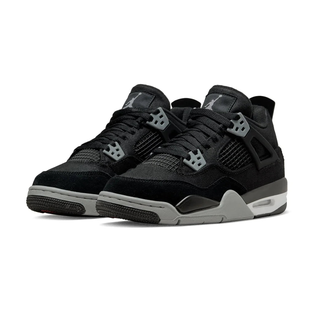 JORDAN 4 RETRO BLACK CANVAS GS