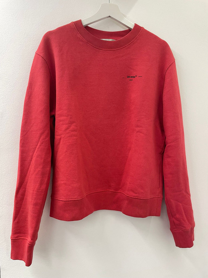 PRE LOVED - OFF WHITE RED CREWNECK