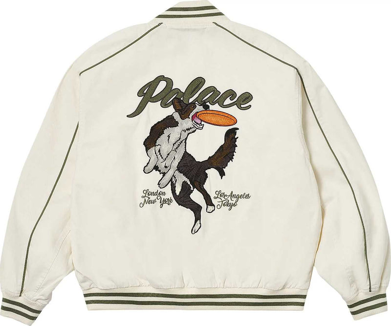 PALACE CATCH IT BOMBER JACKET CEMENT