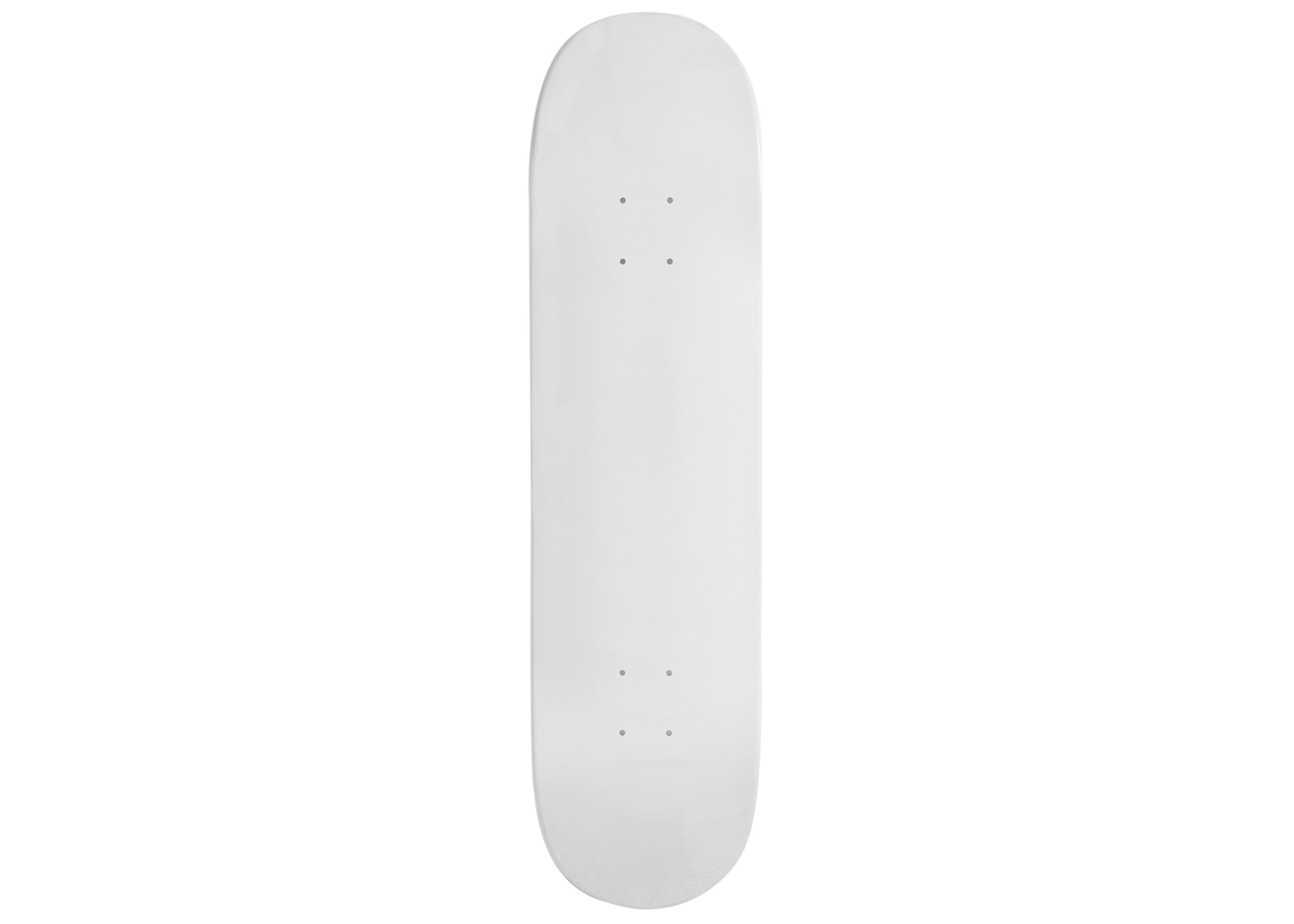 Supreme Tonal Box 廻せ Logo Skateboard White