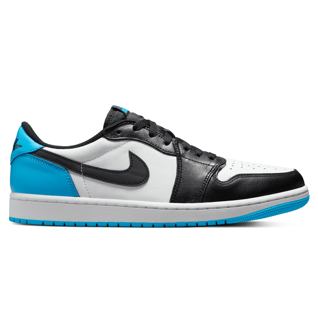 JORDAN 1 LOW NEGRO OSCURO POLVO AZUL (W)