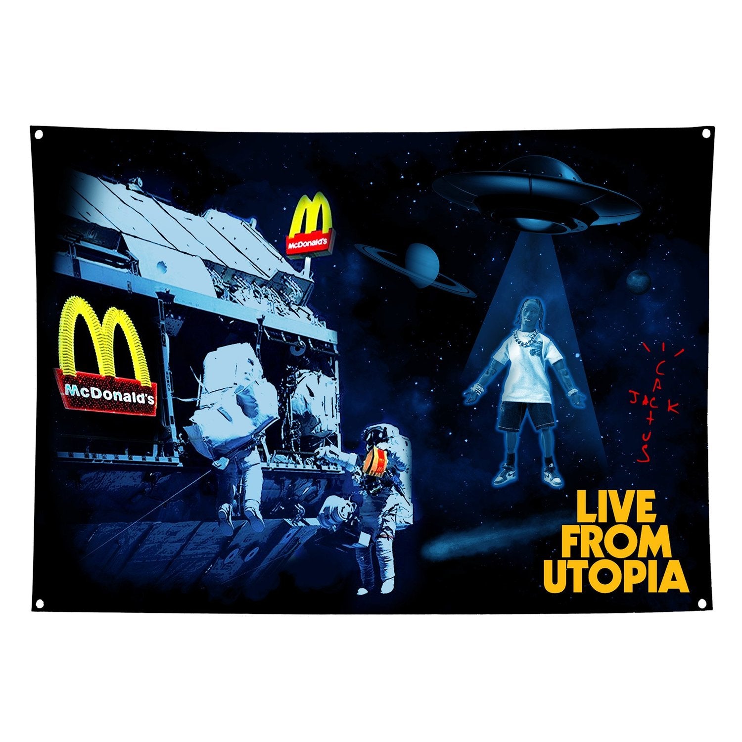 TRAVIS SCOTT X MCDONALD'S LIVE FROM UTOPIA FLAG MULTI