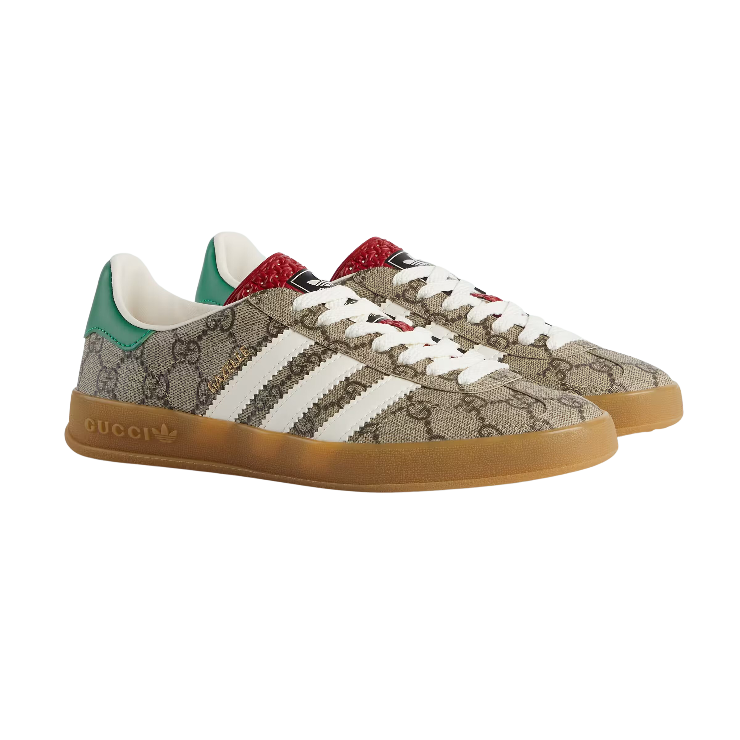 GUCCI X ADIDAS GAZELLE BEIGE MONGRAM (W)