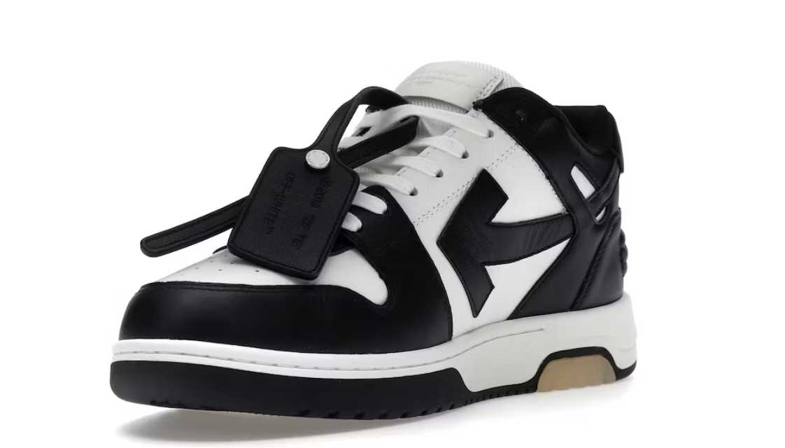 OFF-WHITE OUT OF OFFICE OOO LOW TOPS WHTE/BLACK