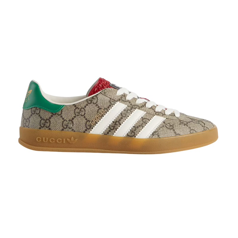 GUCCI X ADIDAS GAZELLE BEIGE MONGRAM (W)