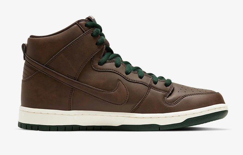 NIKE SB DUNK HIGH BAROQUE BROWN SAIL AND FUR - The Edit Man London Online