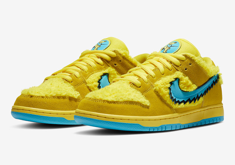 NIKE SB DUNK LOW GRATEFUL DEAD BEARS YELLOW - The Edit Man London Online