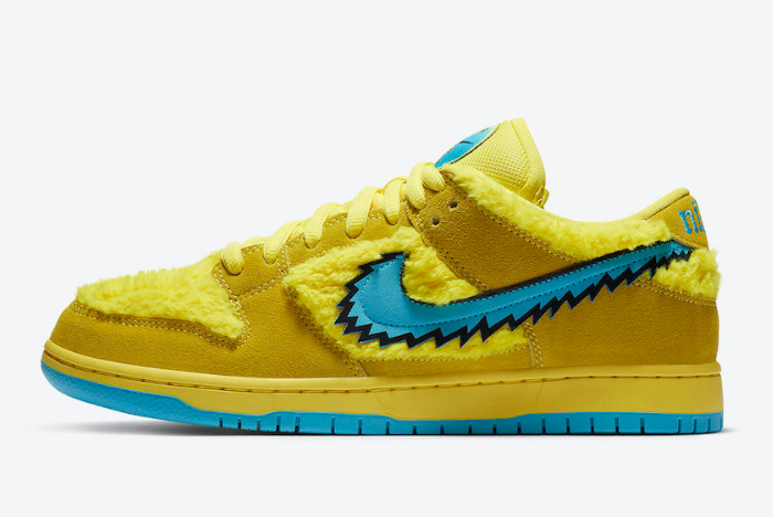 NIKE SB DUNK LOW GRATEFUL DEAD BEARS YELLOW - The Edit Man London Online