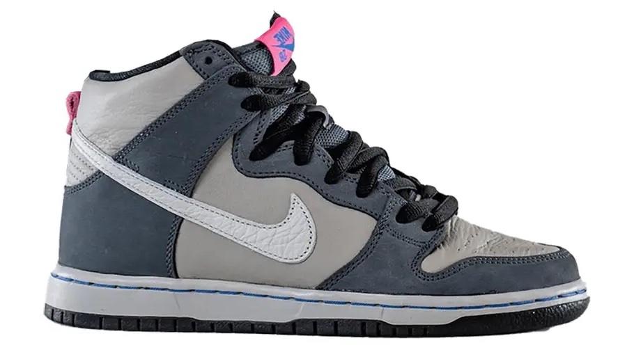 NIKE SB DUNK HIGH MEDIUM GREY PINK - The Edit LDN