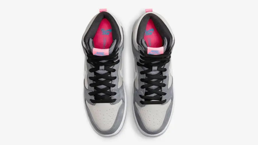 NIKE SB DUNK HIGH MEDIUM GREY PINK - The Edit LDN