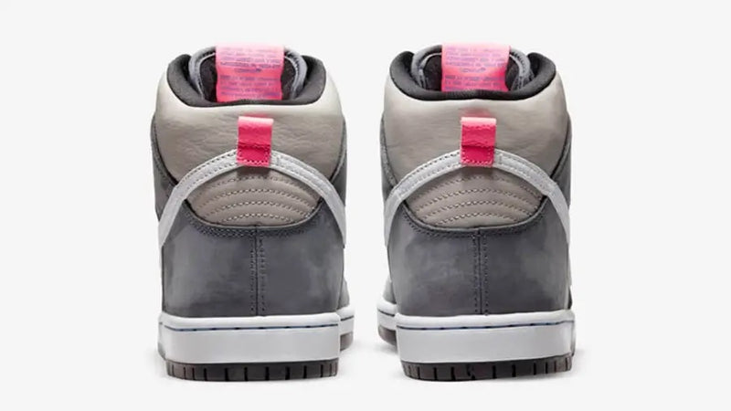 NIKE SB DUNK HIGH MEDIUM GREY PINK - The Edit LDN
