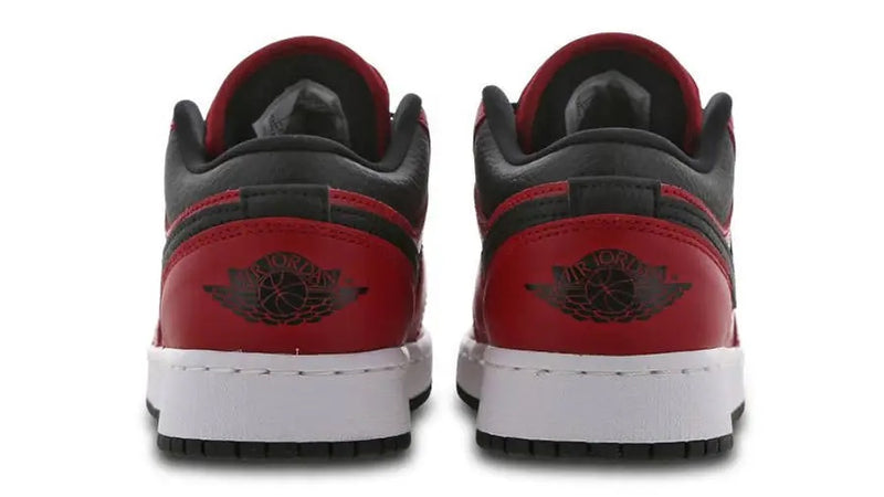 JORDAN 1 LOW GYM RED BLACK PEBBLED (GS) - The Edit LDN