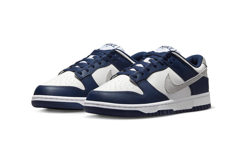 NIKE DUNK LOW SUMMIT WHITE MIDNIGHT NAVY
