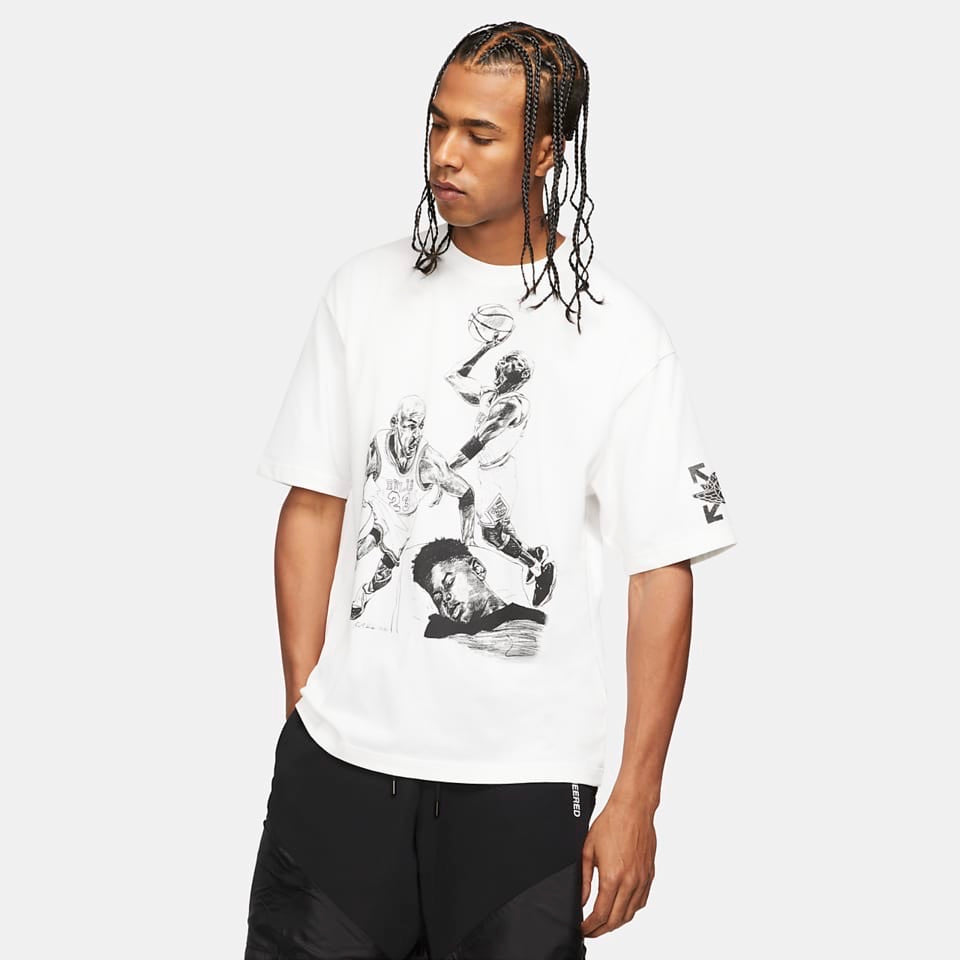 OFF-WHITE X JORDAN SCRIBBLE T-SHIRT - The Edit Man London Online