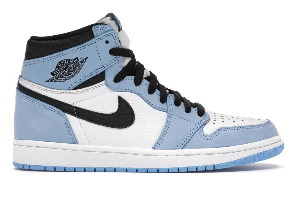 Nike air jordan 1 mid white university blue Clearance