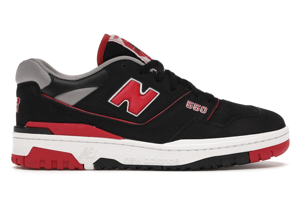 NEW BALANCE 550 BLACK RED - The Edit Man London Online