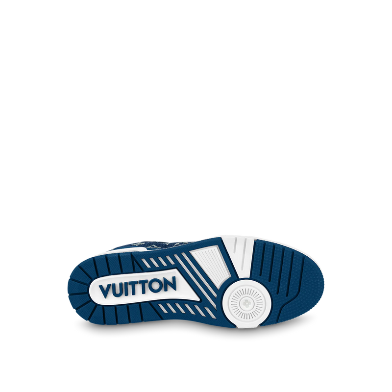 LOUIS VUITTON LV TRAINER MONOGRAM DENIM WHITE BLUE