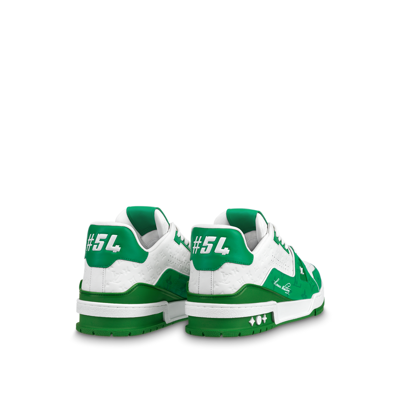 green lv sneakers