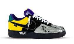 LOUIS VUITTON NIKE AIR FORCE 1 LOW SILVER