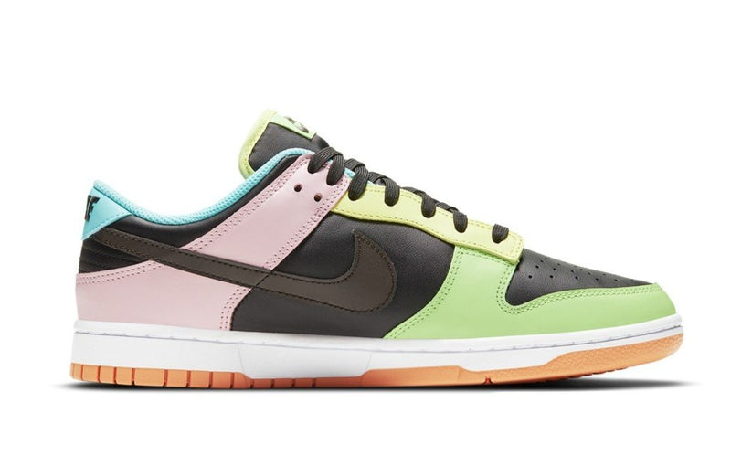 NIKE DUNK LOW FREE 99 ASYMMETRIC BLACK MULTI - The Edit Man London 