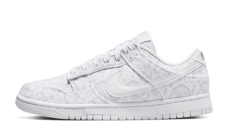 nike dunk low white paisley (w)