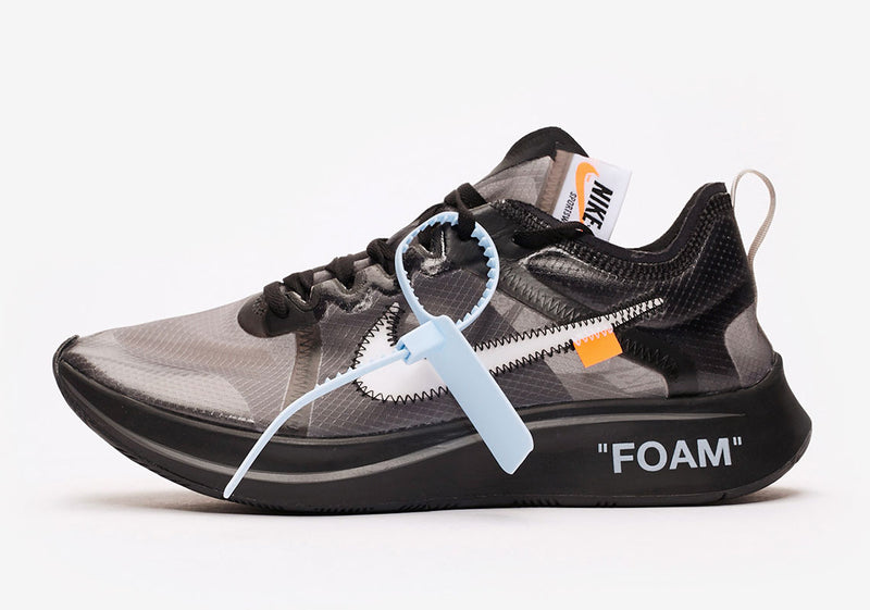 NIKE ZOOM FLY OFF-WHITE BLACK SILVER - The Edit Man London Online