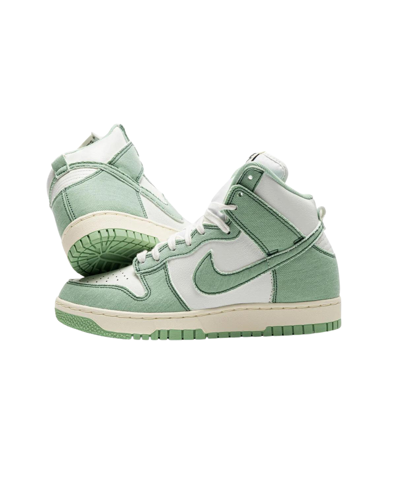 nike dunk high 1985 enamel green denim (w)